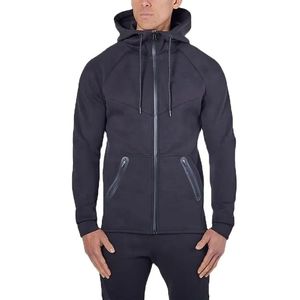 Venta al por mayor de alta calidad logotipo personalizado hombres poliéster tecnología polar chándal dos piezas Jogging chándal hombres chándal para hombres - Product Image 2