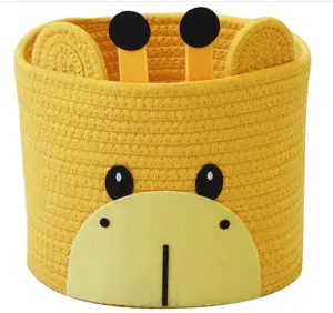Small Giraffe Baskets for Baby Diaper Organizer Nursery Storage Room Decor Kids Room Organizer Cat Dog Toy Storage
