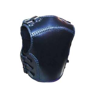 Chalecos de Motociclismo Transpirables de Otoño para Hombre, Estilo Vintage, de Lona y Cuero Sintético, Resistentes al Viento, con Cierre de Botones, Cuello en V, Impresión Digital - Product Image 6