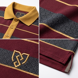 เสื้อเจอร์ซีย์ผ้าฝ้ายแห้งเร็วสำหรับผู้ชาย สีพื้น ไซส์ใหญ่ เสื้อทำงานลำลอง ขายส่ง รับสกรีนโลโก้ - Product Image 5