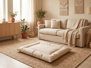 ที่นอนสุนัข สีเบจ หมายเลข 2 (90*60) - Product Image 4