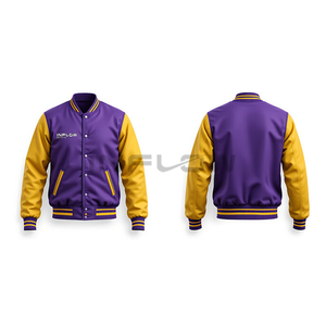 เสื้อแจ็กเก็ตเบสบอลของผู้ชายเสื้อคลุมกันหนาวกันน้ำถักขนแกะขนาดพลัสไซส์ระบายอากาศได้ - Product Image 5