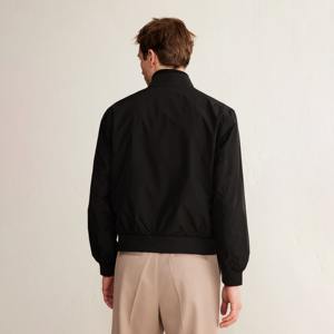 Chaqueta Bomber de hombre de alta calidad Chaqueta de invierno de lona de diseño personalizado con logotipo frontal-Producto de venta al por mayor - Product Image 3