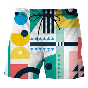 Pantalones Cortos de Lona Ligeros para Hombre, de Algodón/Poliéster, Sublimados, Talla Personalizada, Cierre Elástico en la Cintura, Novedad - Product Image 1