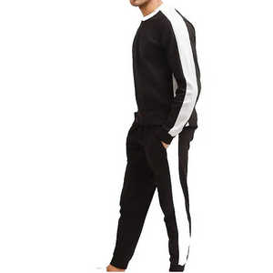 Ensemble de survêtement polaire décontracté pour homme, très vendu, en coton 100% respirant et à séchage rapide, manches longues, haute qualité - Product Image 4