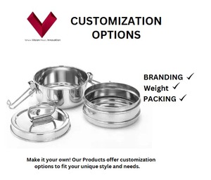 Boîte à lunch en acier inoxydable 7*2, boîte à lunch à prix abordable, boîte à lunch pour hôtel, restaurants et vos repas quotidiens - Product Image 3