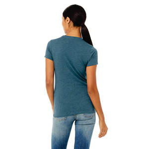 T-Shirt moulant pour femmes, 100% Airlume, en coton peigné avec anneau, 4.2 oz - Product Image 3