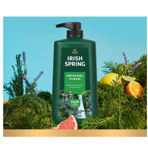 Gel douche Irish Spring Pure Fresh au charbon de bois 18oz/532ml - Product Image 1