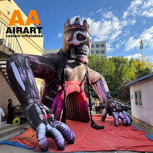 Túnel de monje de calavera inflable de nuevo estilo, túnel de monstruo de Halloween inflable gigante para Festival de DJ de música de película, decoración de escenario - Product Image 1