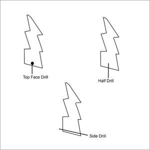 Labradorite Thunder Shape Gemstones Pierres naturelles en vrac pour les projets d'artisanat et de conception de bijoux 25x10mm - Product Image 5