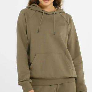 Sudadera con capucha de mujer de algodón con logotipo bordado personalizado de fábrica OEM sudaderas con capucha para Otoño Invierno - Product Image 2