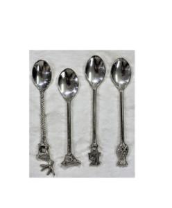 2023, superventas, juegos de cucharas plateadas de acero inoxidable con logotipo atractivo, ocasión de boda, cucharas con mango personalizadas perfectas - Product Image 5