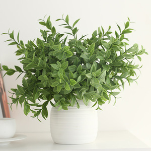 Feuilles de <span class=keywords><strong>vanille</strong></span> artificielles, bouquet de verdure artificielle, plante artificielle pour la décoration de la maison et des mariages - Product Image 2
