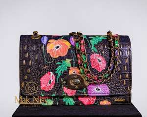 Bolso de Hombro Midi de Lujo para Mujer, Ecológico y Duradero, con Cadena y Correa Cruzada Ajustable, Marca Mak Nisy - Product Image 6