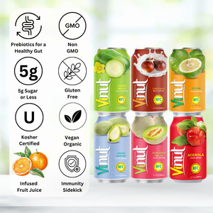 Caña de azúcar 330 ml 11,1 floz Bebida de jugo 24 latas por caja OEM ODM Etiqueta privada Sin azúcar Muestra gratis lista para exportación - Product Image 3