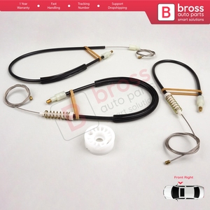 ชุดซ่อมมอเตอร์กระจกหน้าต่างด้านหน้าขวา รุ่น BWR1212 สำหรับรถยนต์ซีรีส์ 5 E60 E61 ปี 2003-2010 แบบ 4/5 ประตู รหัสอะไหล่ 51337184384 - Product Image 3