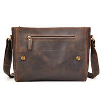 Sacoche pour ordinateur portable en cuir véritable OEM, moderne, robuste, spacieuse, style rétro, sacoche messager, mallette de voyage vintage portable, vente en gros, personnalisable