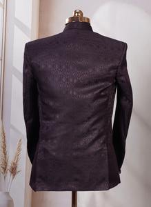 Traje Elegante de Tres Piezas Color Morado para Hombre, Ideal para Novios, Oficina y Ocasiones Especiales, Disponible para Exportación - Product Image 2