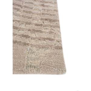 พรมปูพื้น Aakar by Kavi รุ่น Large Area Eskn-339 สีงาช้าง ทำด้วยมือจากขนสัตว์และไหมไผ่ ลายเรขาคณิต รูปทรงสี่เหลี่ยมผืนผ้า เหมาะสำหรับห้องโถงและห้องต่างๆ ใช้ในบ้าน - Product Image 4