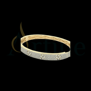 Elegante pulsera de tenis para mujer chapada en oro con piedras de circón joyería de fiesta - Product Image 1