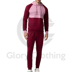 Survêtement pour homme à fermeture éclair, vente chaude, respirant, coupe ajustée, col montant, collection d'hiver, survêtement 100% coton - Product Image 1