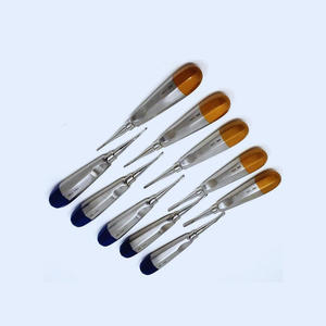 Set d'élévateurs à extraction dentaire manuelle de qualité allemande 10 Pcs 1.5MM-5MM CE Approved Lightweight Ergonomic Grip Luxating Straight - Product Image 5