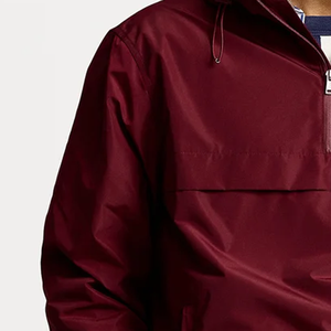 Custom Printed Hooded <b>Pullover</b> Windbreaker <b>Jackets</b> for Winter Hot Price Front Logo Positioning - Product Image 5