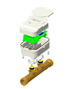ZHONGYI Modelo ZYLX OBM Diseño personalizado Medidor de agua ultrasónico inteligente Control doméstico sin válvula con módulo de comunicación inalámbrico - Product Image 6