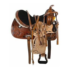Selle de randonnée pour cheval en cuir véritable, selle d'entraînement western pour cheval, personnalisation directe en usine, selles de randonnée pour cheval - Product Image 4