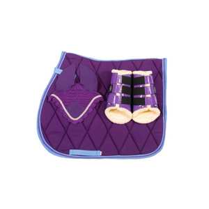 Juego de Sudaderos de Silla de Montar Inglesa Brillante con Purpurina, Forro de Polialgodón para Doma, Salto y Equitación, Accesorios a Juego - Product Image 2