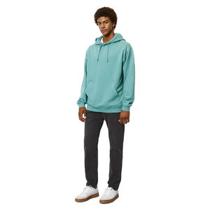 Sweats à capuche en molleton d'hiver en polyester 100% coton pour hommes pulls à capuche thermiques à motif solide avec sweats à capuche personnalisés - Product Image 1