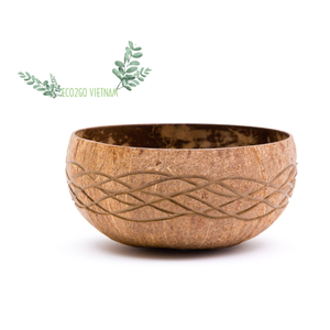 Cuencos de coco lacado de alta calidad/Cuenco de cáscara de coco natural Logotipo láser personalizado de Eco2go Vietnam - Product Image 1