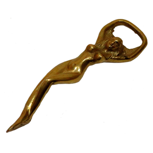 Ouvre-bouteille de bière en laiton fait main de luxe 100% forme Unique avec logo de taille personnalisé outil de cuisine en métal inoxydable durable - Product Image 1