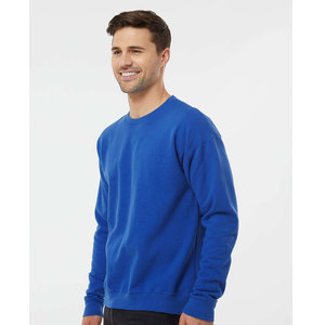 Custom Logo Screen Print Soft Cotton Blend <b>Sweatshirt</b> Fleece Crew Neck Loose Fit Crop Top Crewneck <b>Sweatshirt</b> for <b>Men</b> - Product Image 5