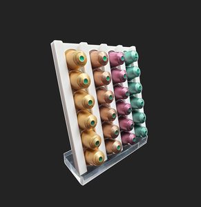 2025 support et support de support de dosette de café en acrylique moderne pour bureau de cuisine peut contenir 40 capsules pour bar à café - Product Image 1