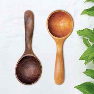 Cuillère de service en bois à poignée ergonomique confortable et élégante pour une utilisation quotidienne dans la cuisine - Product Image 4