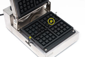 Máquina para Hacer Waffles de Acero Inoxidable Estilo Belga, Comercial, Industrial, Pequeña, Gruesa, Antiadherente, con Modo de Ahorro de Energía - Product Image 4