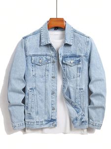 Veste bomber en denim vintage pour homme, respirante, chaude, écologique, anti-UV, doublure en coton réversible, qualité supérieure BD - Product Image 5