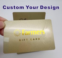 Tarjetas de Regalo de PVC con Número en Relieve, Código de Barras, Sello de Fidelización, Tamaño de Tarjeta de Crédito, Impresión Personalizada, con Logotipo, de Lujo