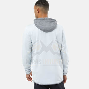 Sweat-shirts d'hiver pour hommes de haute qualité, logo personnalisé, poche, séchage rapide, respirant, polaire, motif uni, teinture unie, vente en gros - Product Image 2