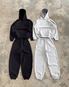 Sudaderas de hombre de gran tamaño con logotipo personalizado sudaderas con capucha de algodón de peso pesado con hombros caídos estilo informal de ropa de calle para el invierno - Product Image 6