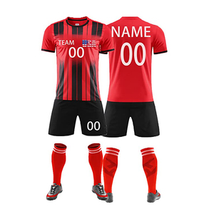 2022กีฬารุ่นล่าสุดสวมใส่รูปแบบแฟชั่นพิมพ์เสื้อฟุตบอลกับชุดสั้น - Product Image 5