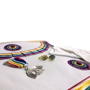 Masonic Regalia ผ้ากันเปื้อนสไตล์อังกฤษสำหรับบ้านพัก,ชุดผ้ากันเปื้อน11ชิ้นปรับแต่งลายปักคุณภาพสูงบริการ OEM และ ODM - Product Image 5