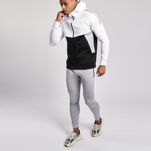 Combinaison de 3 couleurs en polaire pour homme, 360G, sweats à capuche avec fermeture éclair, vêtements de sport, survêtement en peluche par Stylite Intl - Product Image 1