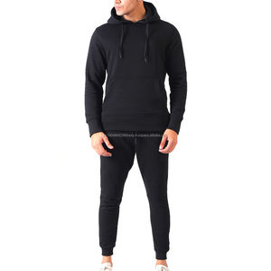 Chándales de Hombre Hechos a Medida, 100% Algodón, Transpirables, Cómodos, Ropa de Entrenamiento con Capucha, Diseño Sólido para Invierno - Product Image 1