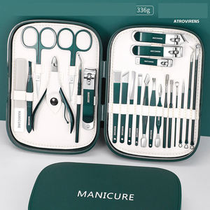Juego de manicura de alta calidad 23in 1, cortaúñas Premium, Kit de pedicura, herramientas de aseo de acero inoxidable, cuidado de uñas, estuche Premium para pies - Product Image 3
