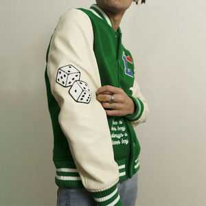 Chaquetas Universitarias de Lana, Seda y Cuero Personalizadas en Oferta, Chaquetas de Invierno para Hombre, Chaqueta Bomber de Primera Calidad, Moda en Tendencia - Product Image 5