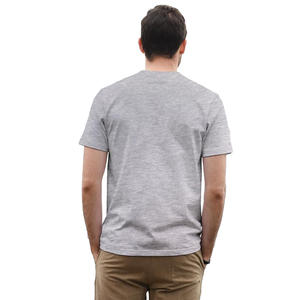 T-shirt décontracté en coton pour homme, manches courtes, col rond, été, respirant, coupe ajustée, ample, doux, confortable, streetwear, vêtements de sport quotidiens - Product Image 6