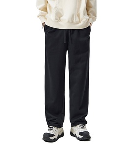 Cotton Baggy <b>Pants</b> Heavyweight Casual Wear Loose Fit Sweatpants Custom Men's <b>Straight</b> <b>Leg</b> Trousers - Product Image 3