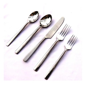 Juego de cubertería de acero inoxidable con mango de resina, elegante, regalos de fiesta de negocios, juego de cubiertos personalizado, venta al por mayor - Product Image 3